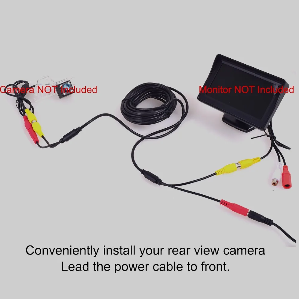 Автомобильный Удлинительный кабель RCA DC Аудио Видео AV для систем видеонаблюдения