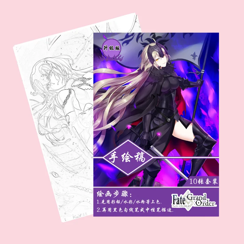 100 книг/лот Аниме ONE PIECE Love Live Hatsune Miku My Hero Academy Slime раскраска для рисования антистрессовые книги А4