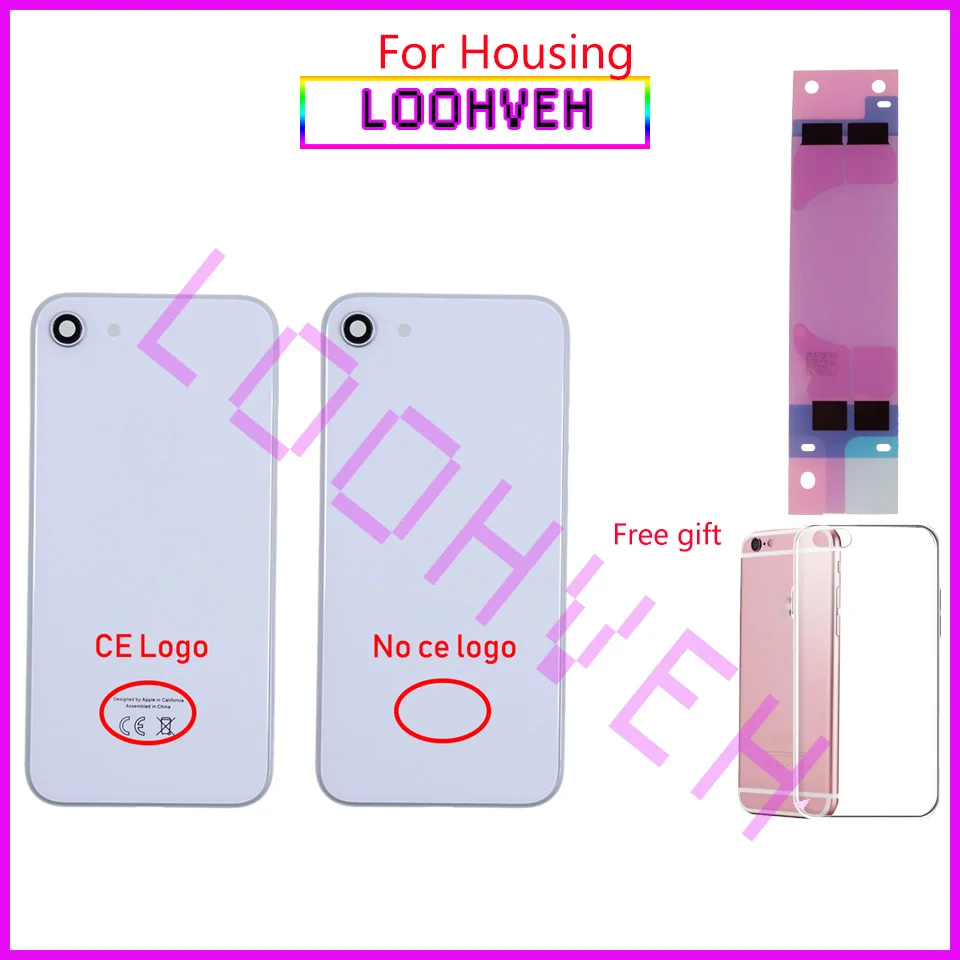 Новинка для iphone 8 8G или 8 Plus X полная сборка корпуса задняя средняя рамка Корпус батареи корпус с гибким кабелем CE логотип стекло