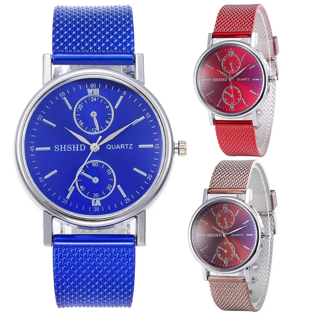 Женские и мужские наручные часы с круглым циферблатом Роскошные Спортивные