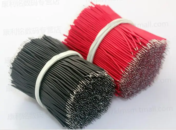 

400pcs Motherboard Breadboard Jumper Cable 24AWG Black And Red Electronic Wires Tinned 6cm Electronic Components Accessories