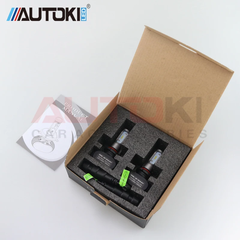 Комплект для автомобильных противотуманных фар S1 Autoki H4 CSP 9005 к 50 Вт 6500 лм|fog lamp bulb|led