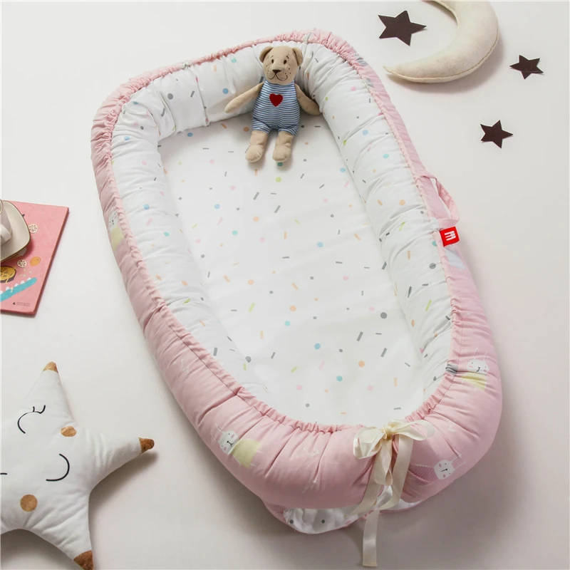 Baby Nest Bed Crib Travel Bed Cot for Children Infant Kids Cotton Cradle Newborn Bumper