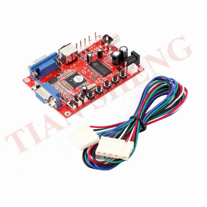 Конвертер VGA в CGA/CVBS/GBS-8100 1 шт. конвертер для аркадной игры плата видеоконвертера CRT