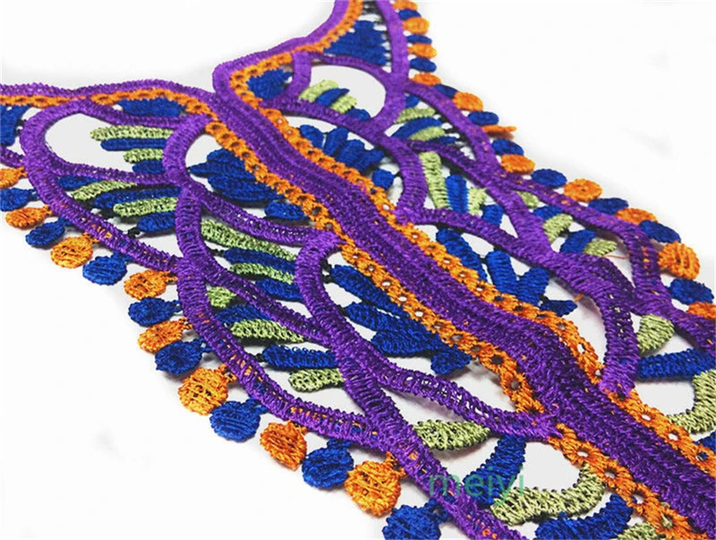 1 шт. кружевной вышитый воротник декоративная аппликация Одежда Ткань материалы