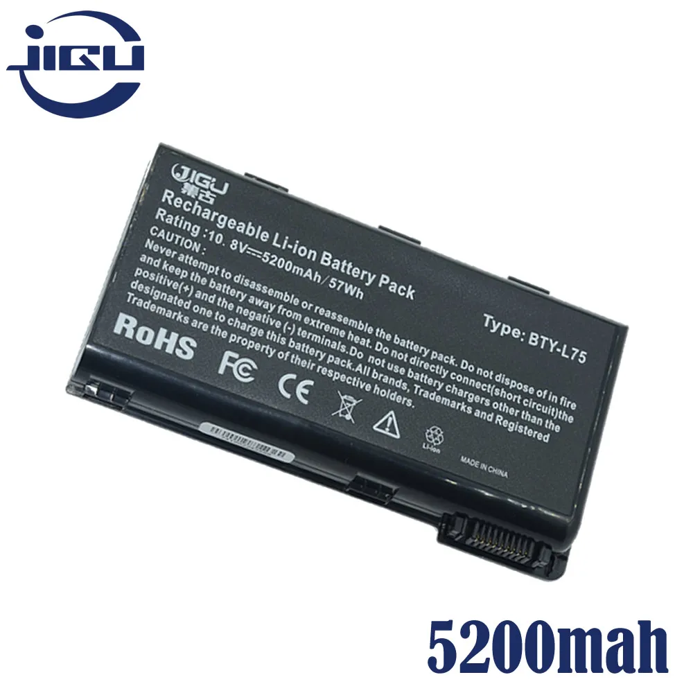 Jigu батарея для ноутбука BTY-L74 BTY-L75 91NMS17LF6SU1 MSI A5000 A6000 A6200 все серии CR600-001US CR600-013US CR600-017US