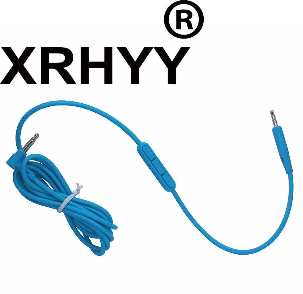 Сменный синий аудиокабель XRHYY для Bose QC25 QC 25 наушники с встроенным микрофоном и