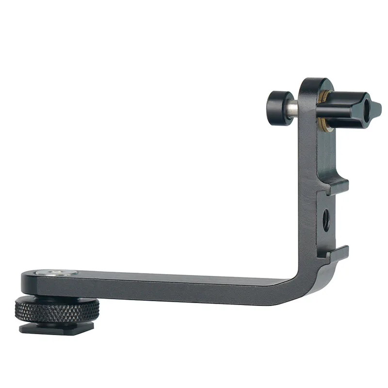 Микрофонная стойка L кронштейн ручка для камеры для монитора Gimbal светодиодный видео светильник крепление для микрофона с 2 холодными башмаками для DSLR камеры