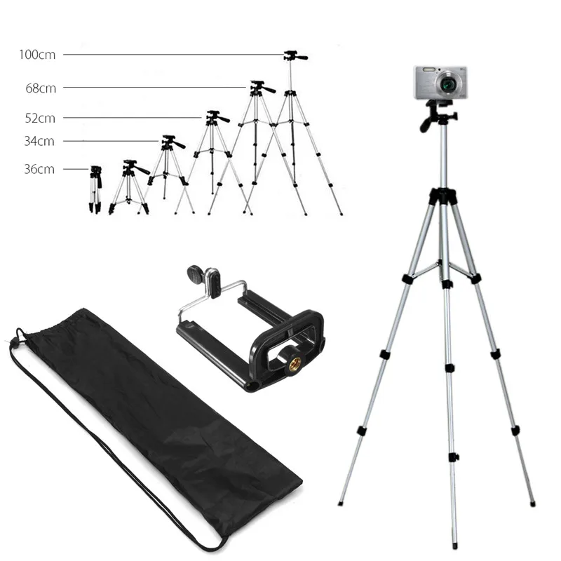 Универсальный портативный 36 100 см регулируемый мини штатив держатель Клип Набор