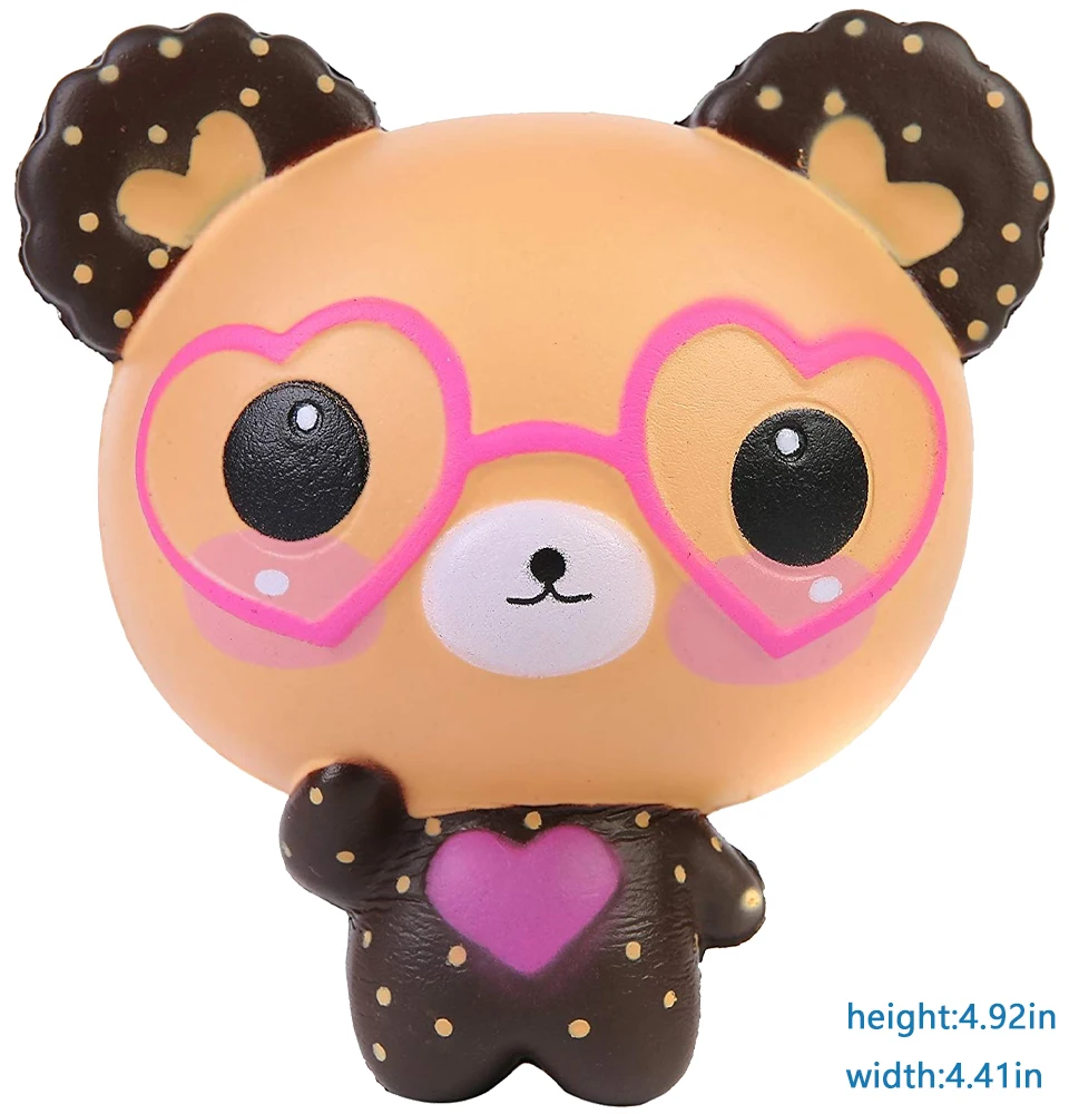 bear Kawaii милый кот Мороженое Мягкий ароматизированный мягкий Единорог молоко jumbo медленно поднимающийся мягкий подарок игрушки - Цвет: bear