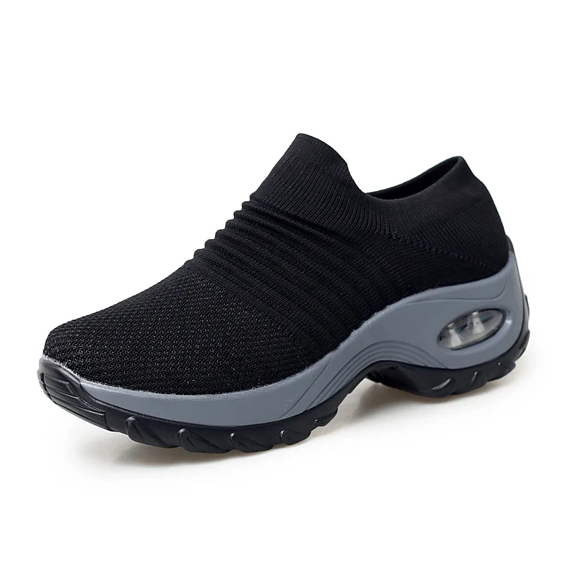 Женская обувь из дышащей сетчатой ткани на плоской подошве для прогулок весну CS