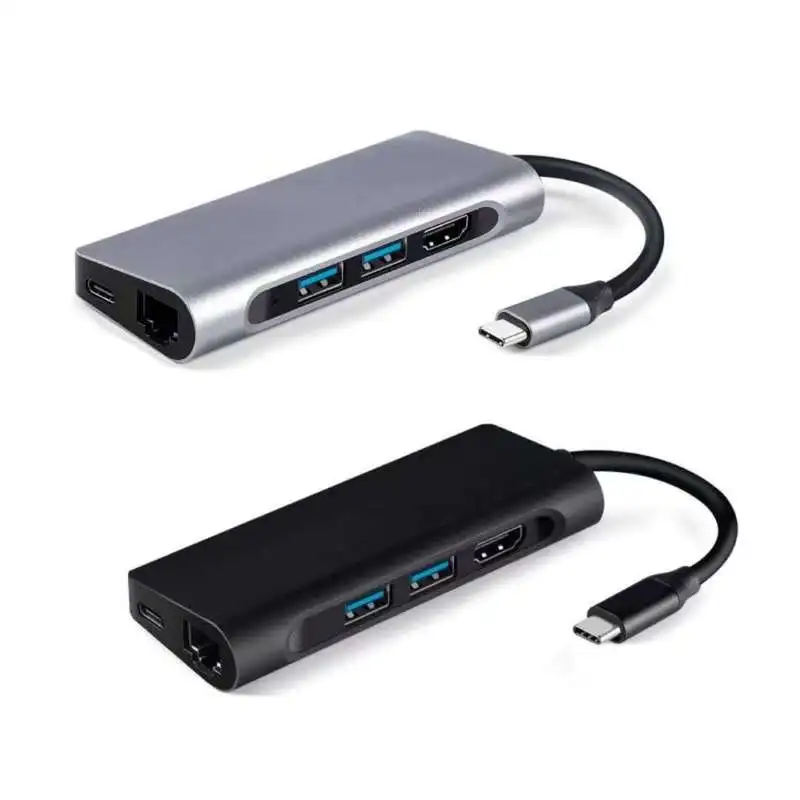 Док станция USB C для ноутбука 3 0 HDMI RJ45 Gigabit PD Fealushon док MacBook Samsung Galaxy S9 /S8 / S8 + Type
