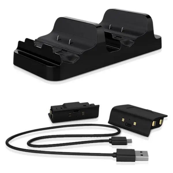 Подставка для зарядного устройства Док станция с 2 перезаряжаемыми