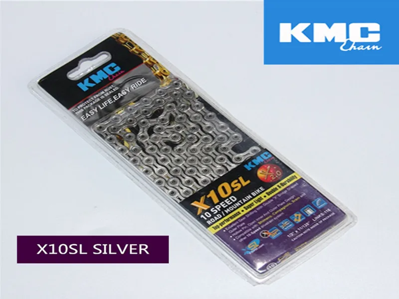 Оригинал КМК X10SL 2 0 MTB горной дороге велосипед цепи 10 скорость s двойной X Super Light