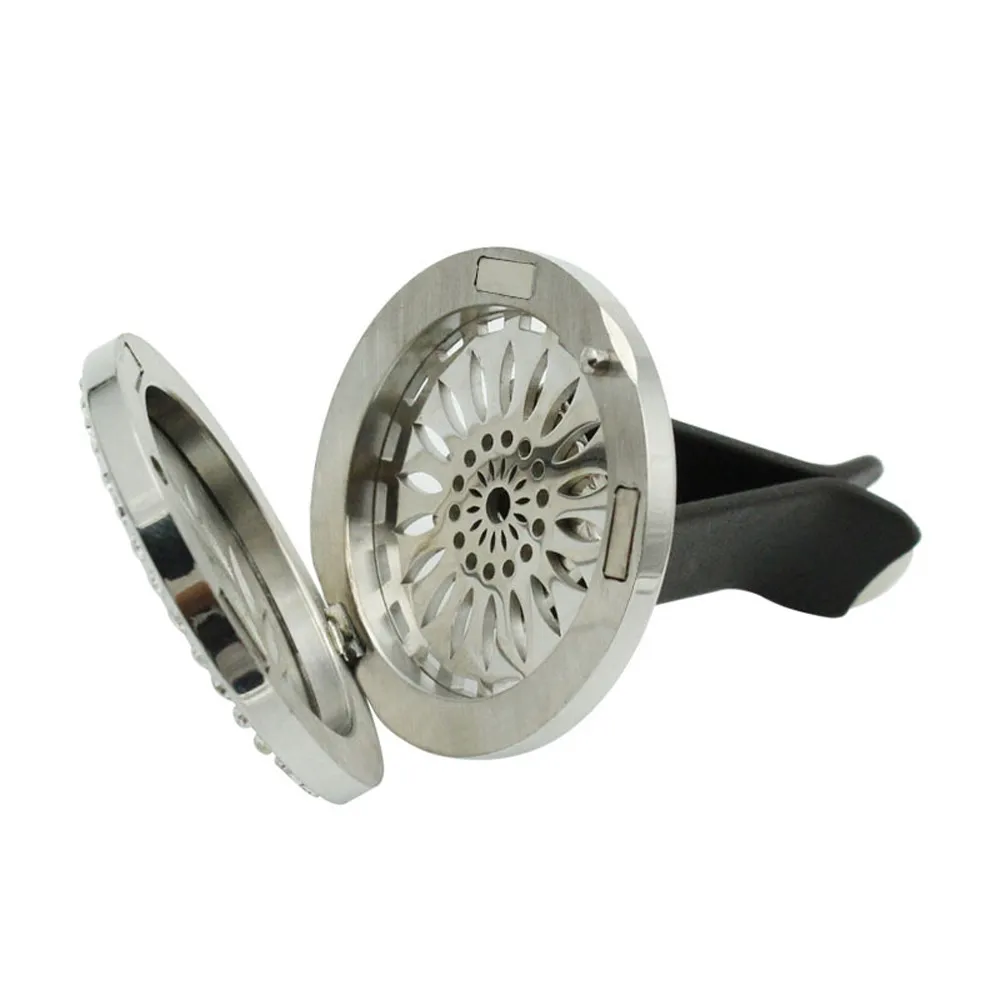 Vehicle Stainless metal air outlet freshener vent essential oil perfume clip gift with Supplemental pad | Автомобили и мотоциклы