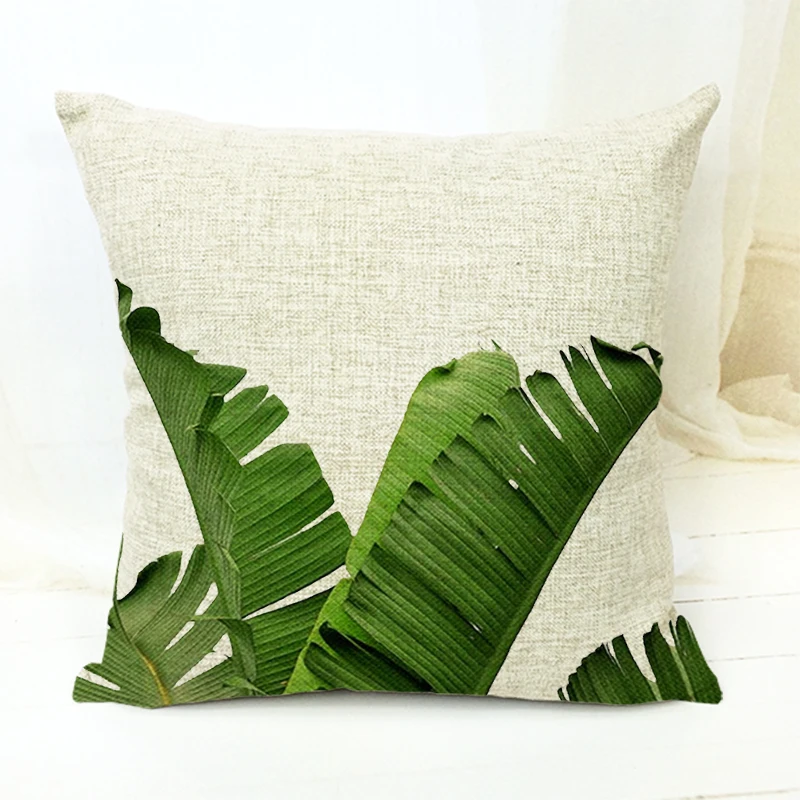 Подушки для растений Monstera пальмовое дерево банановые листья узор окно торгового