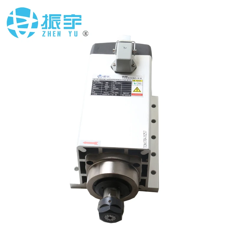 ZHENYU/FQD 3.5kw ER20 18000 об/мин ЧПУ шпиндель двигатель фрезерный с кронштейном|Шпиндель