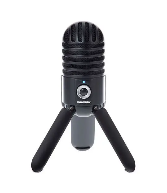 SAMSON Meteor Mic USB конденсаторный микрофон Студийный микрофон для компьютера ноутбука сетевой Подкаст, высокое качество звука - Цвет: black