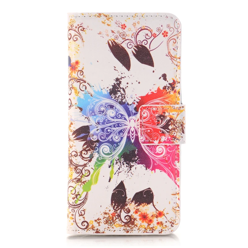 Big Butterfly Кожаный чехол-бумажник с бабочкой для SAMSUNG GALAXY S3 S4 S5 Mini S6 Edge Plus G920 S7 Edge G930 Note 3 4 5 III - Цвет: Big Butterfly