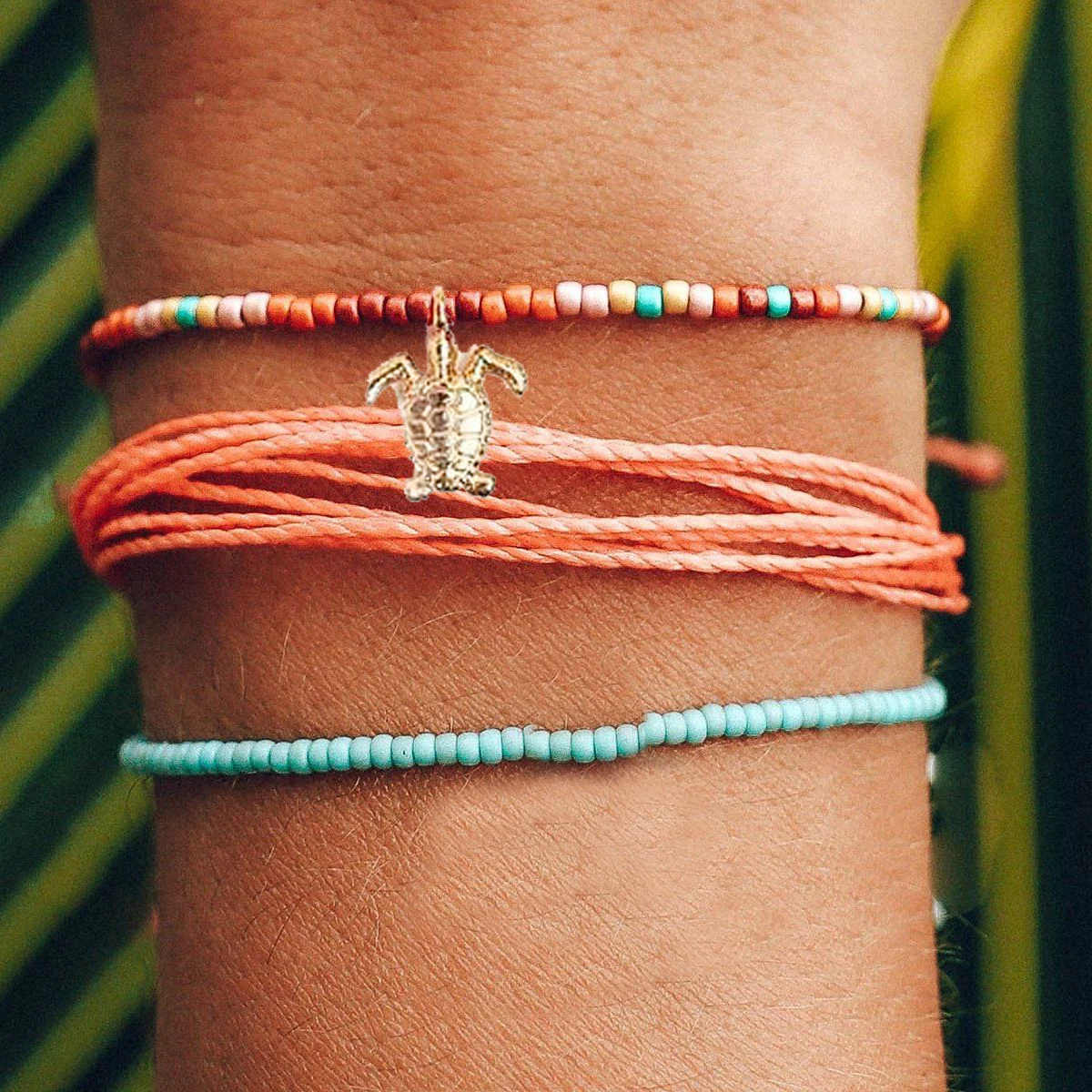 Женский браслет с бусинами boho pulseras mujer коралловый оригинальный дружбы