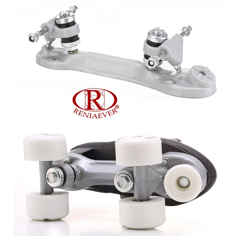 Роликовые коньки reniaever роликовые на парных колесах белый для женщин взрослый ПУ 4