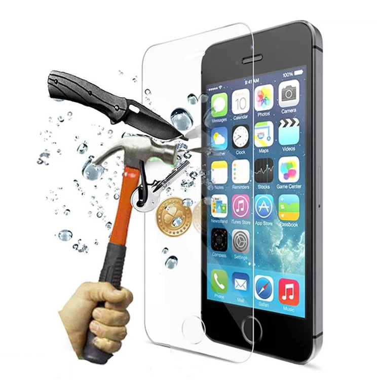 Ультратонкий защитный чехол из закаленного стекла для IPhone X 8 7 4 4s 5 5S 5C SE 6 S Plus plus