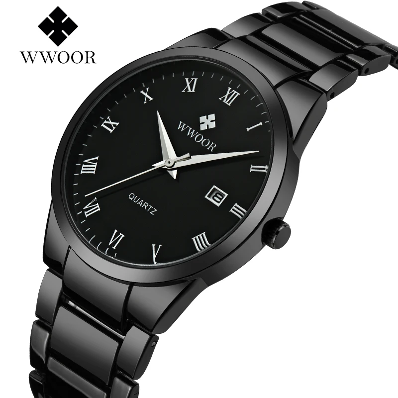 Часы WWOOR мужские наручные кварцевые люксовые брендовые аналоговые спортивные с
