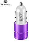 Автомобильное зарядное устройство Suhach Mini USB для iPhone X Xs Max 8 7 6 Xiaomi Redmi Note 7, автомобильное зарядное устройство с двумя USB-портами, автомобильное зарядное устройство для телефона