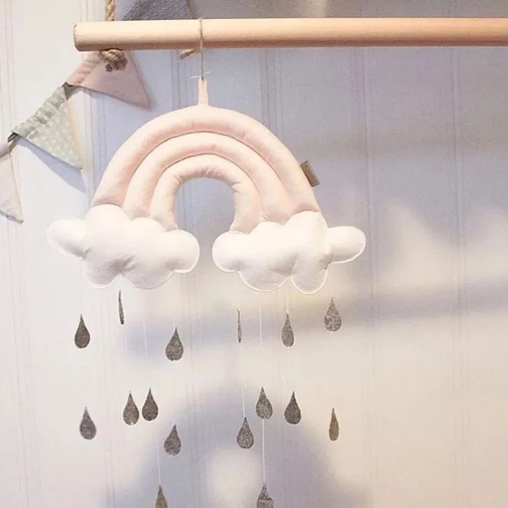 Nordic Style children's Room Decor Felt Cloud Rainbow Kids Decoration Scandinavian Baby Children | Дом и сад