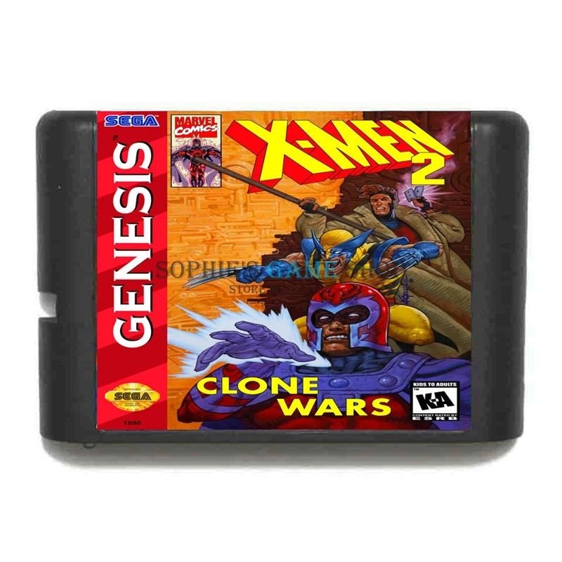 

X Men 2 клон войн 16 бит MD игровая карта для Sega 16 бит игровой плеер