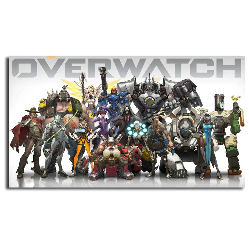 Любимые персонажи Overwatchs настенные художественные холст постер и печать Картина