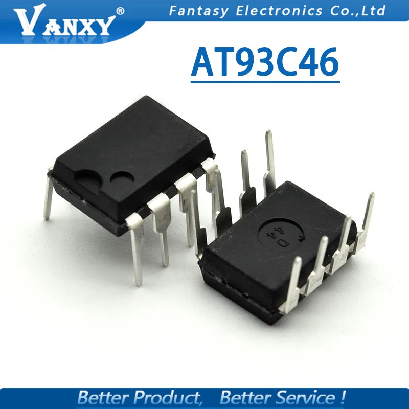 10 шт. AT93C46 DIP8 93C46 DIP-8 DIP EEPROM 64x16 | Электронные компоненты и принадлежности