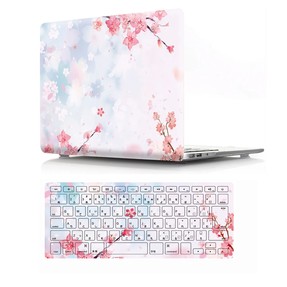 Твердый пластиковый чехол Cherry Blossom для Macbook Air 11 13 Pro 15 Retina 12 &quotдля ноутбука Touch bar +