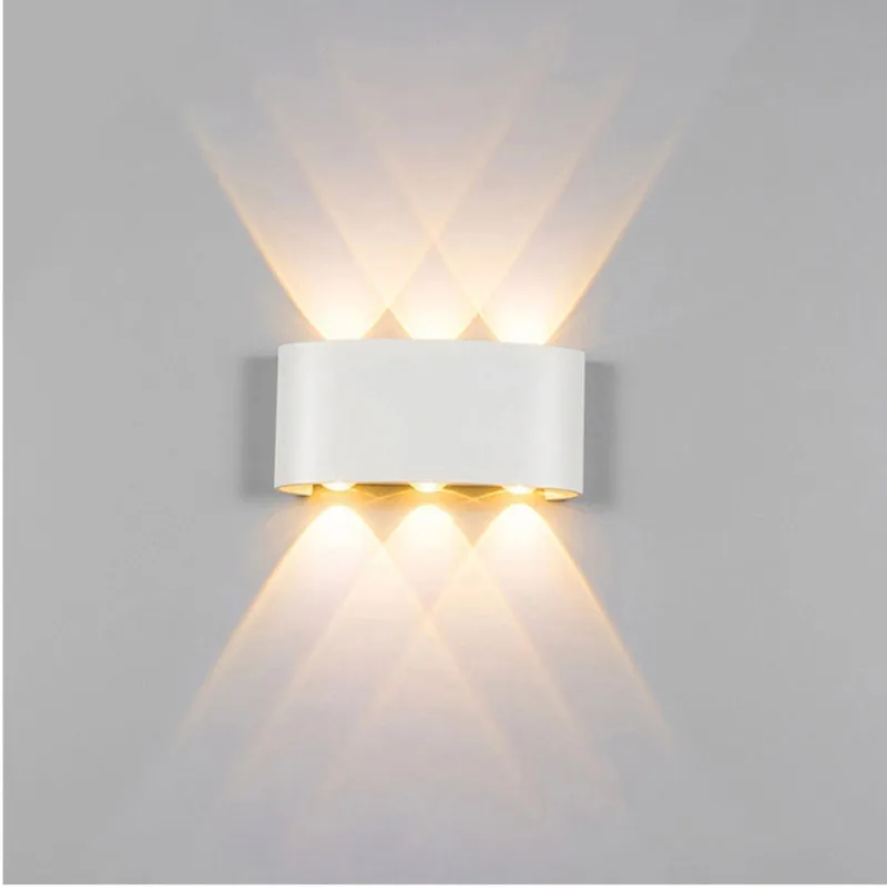 6 шт. LED Вт COB светодиодный настенный светильник современный освещение