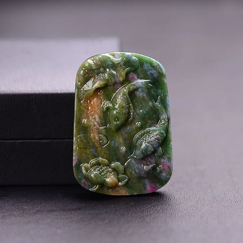 Оптовая продажа красное и зеленое сокровище натуральное ожерелье из каменных