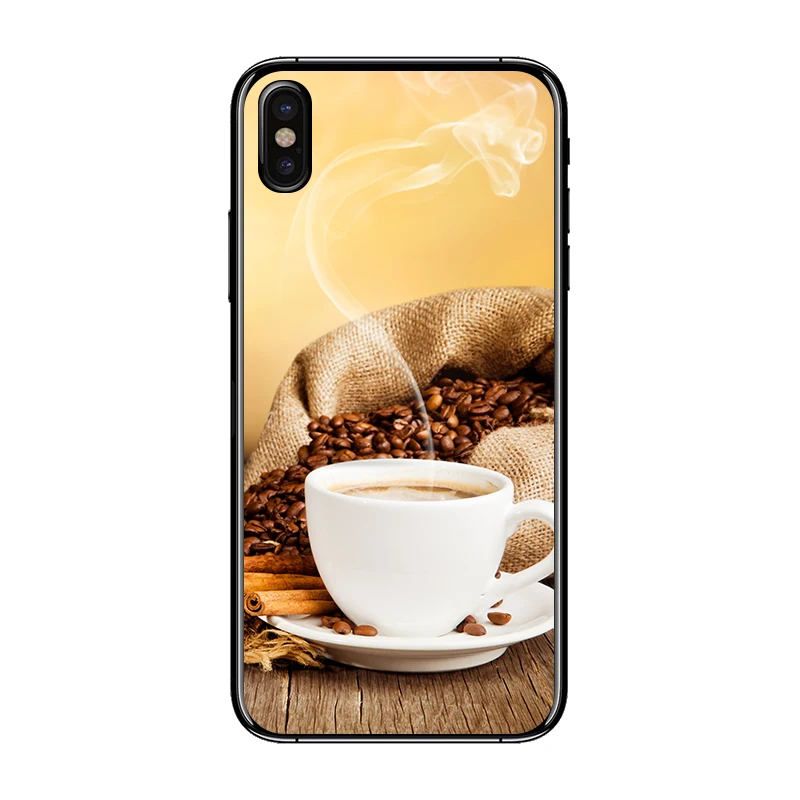 Bauqee для IPhone 10 6 6S 6/7/8 плюс Кофейные зерна хлеб теплый PC + TPU Тонкий корпус телефона X