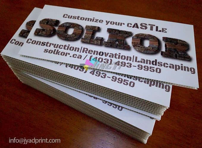 Мини стенд для баннеров формата A5 с принтом на заказ Рекламные Знаки из ПВХ пены