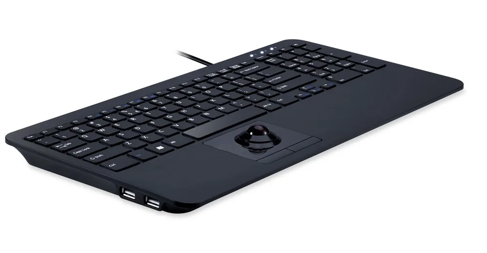 Perixx PERIBOARD-518H Dual Zone USB Проводная клавиатура с трекбол usb-хаб ножницы ножная структура клавиш