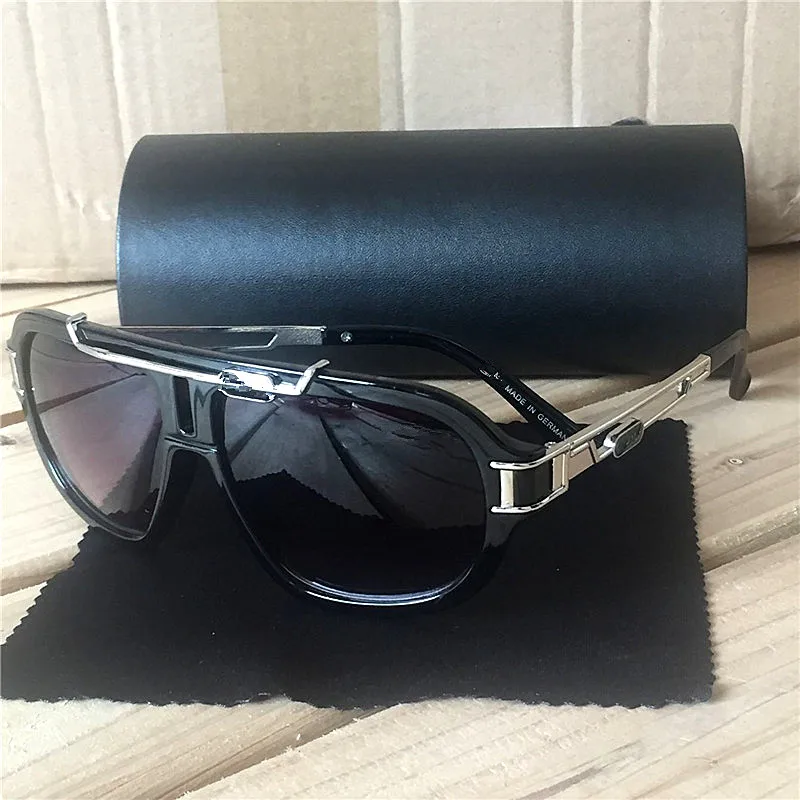 KAPELUS New men's frog mirror European new sunglasses silver frame glasses flat mirror