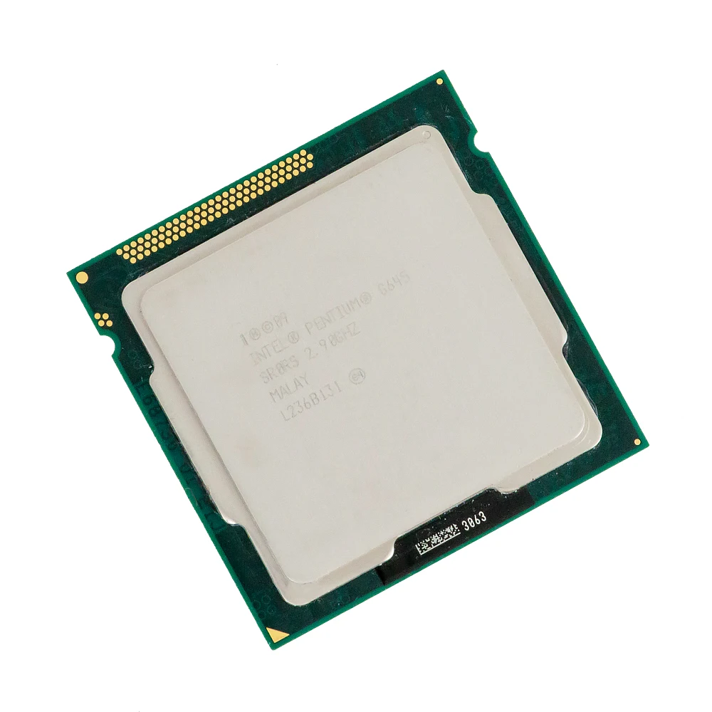 Настольный процессор Intel Pentium G645 двухъядерный 2 9 ГГц 3 Мб L3 Cache LGA 1155 серверный |