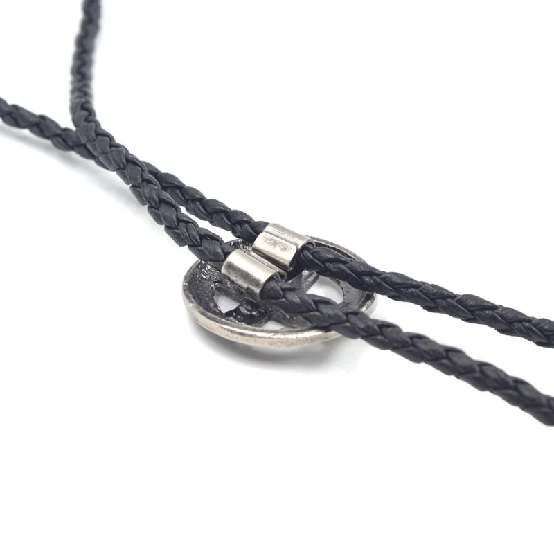 Lychee готический панк ретро металлический крест Синтетический Кожаный Галстук