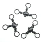 Rompin 30-дневные рыболовные крючки, бочка, Вертлюг, 3-сторонние рыболовные Вертлюги, прочные рыболовные снасти, соединительные аксессуары