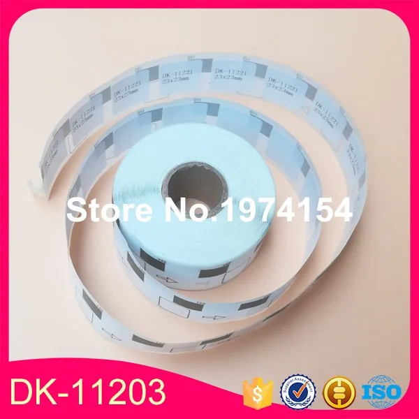 10 Refill Rolls Compatible DK-11221 Label 23mm*23mm 1000Pcs for Brother Printer QL-700/720 White Paper DK-1221 | Компьютеры и офис