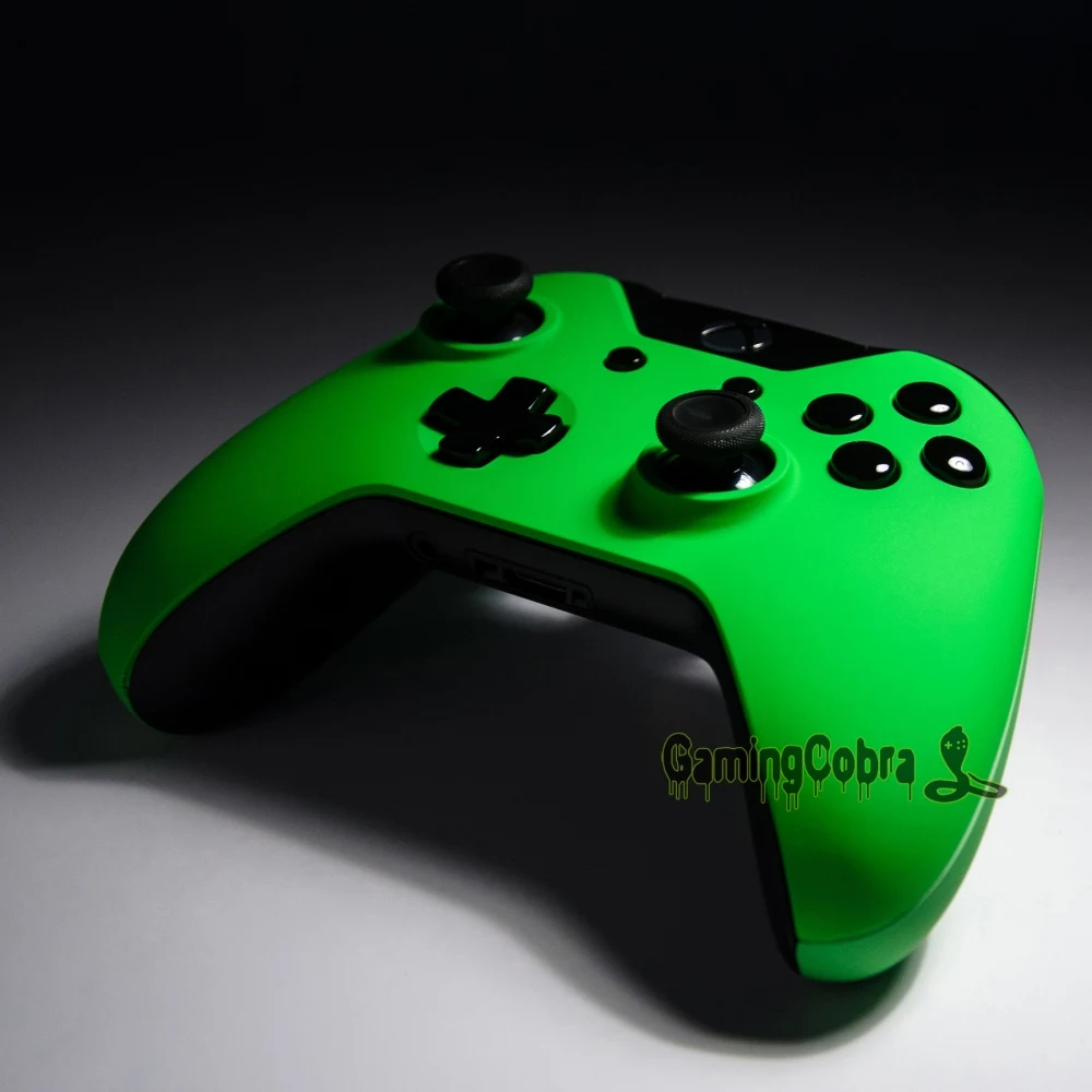 Пользовательский мягкий сенсорный Зеленый Игровой чехол Лицевая панель для Xbox One