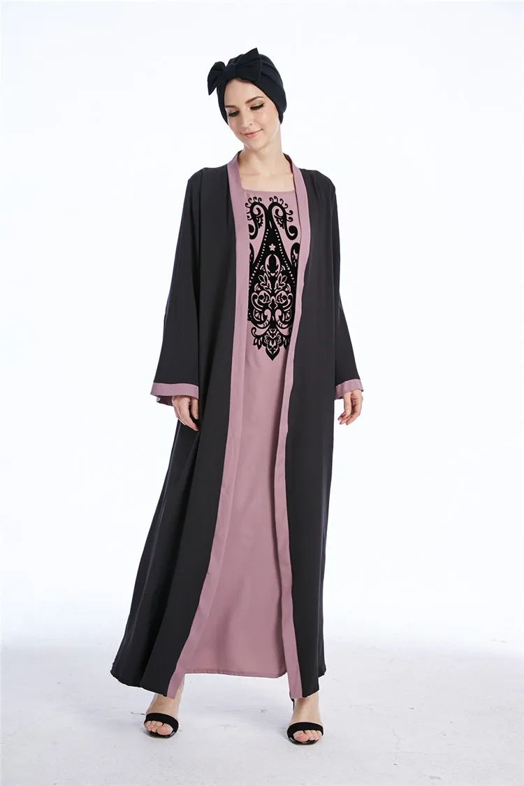 

Женское мусульманское платье Caftan Marocaine, мусульманское платье большого размера в стиле пэчворк на Ближнем Востоке, в турецком Дубае, 1 шт.