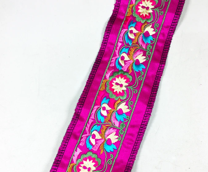 Вышивка miao сатиновая ткань кружевная отделка воротник лента тесьма этнический