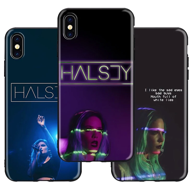 Halsey мягкий силиконовый черный чехол для телефона iPhone 5 5S SE 6 6s 7 8 plus X Xs XR max для Apple 5s