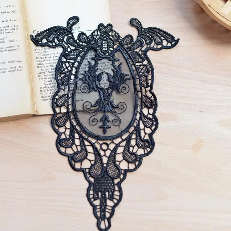 Eugen gauze bottom lace embroidery accessories clothing fabric sticker DIY leggings pants feet flower stickers | Дом и сад