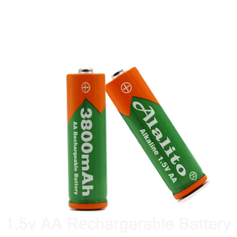 2-20 шт 1 5 V AA Аккумуляторная батарея ячейка 3800mah для факела игрушки часы MP3-плеер