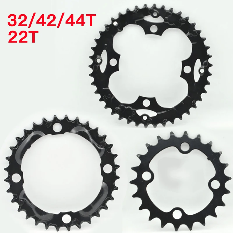 MUQZI MTB велосипед передняя Звездочка шатун зубная пластина 22/32/42/44T сталь велосипедный кривошипный шатун цепь колеса зубной срез запчасти